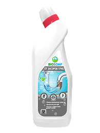 BIOSOAP Средство от засоров труб Drain cleaner, 750мл.