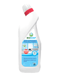 BIOSOAP Дезинфицирующее средство для сантехники с отбеливающим эффектом Lavatory cleaner, 750 мл