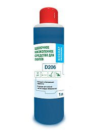 Щелочное низкопенное средство для полов D206 1л.